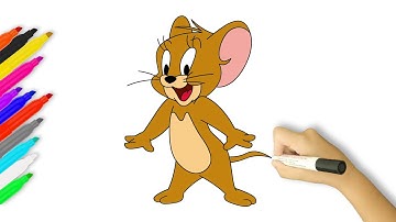 How to Draw Jerry Mouse | Tom and Jerry
