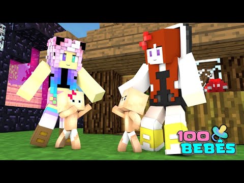 Minecraft: VAMOS TROCAR AS FAMÍLIAS?! - 100 BEBÊS #25