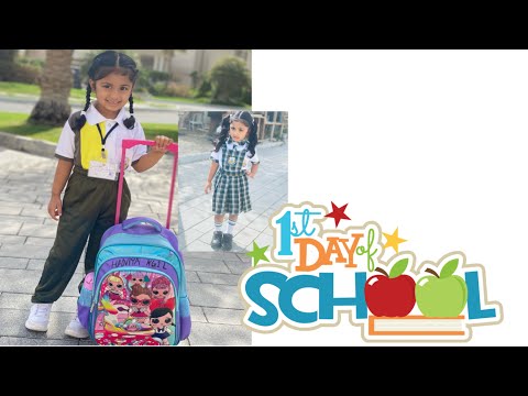 Haniya's first day of school || Olive international School Qatar || Al-Rawnaq Qatar ||Qatar vlog