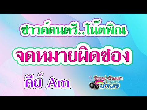 จดหมายผิดซอง ซาวด์ดนตรี พร้อมโน๊ตพิณ คีย์ Am