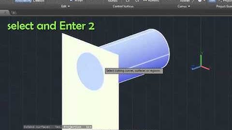 autocad surface trim not working