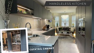 Graphite Grey Handleless Kitchen | Sutton H-Line