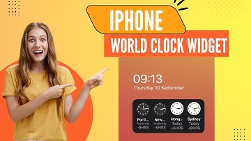 How to add World clock with multiple cities to iPhone home screen? | iPhone world clock widget