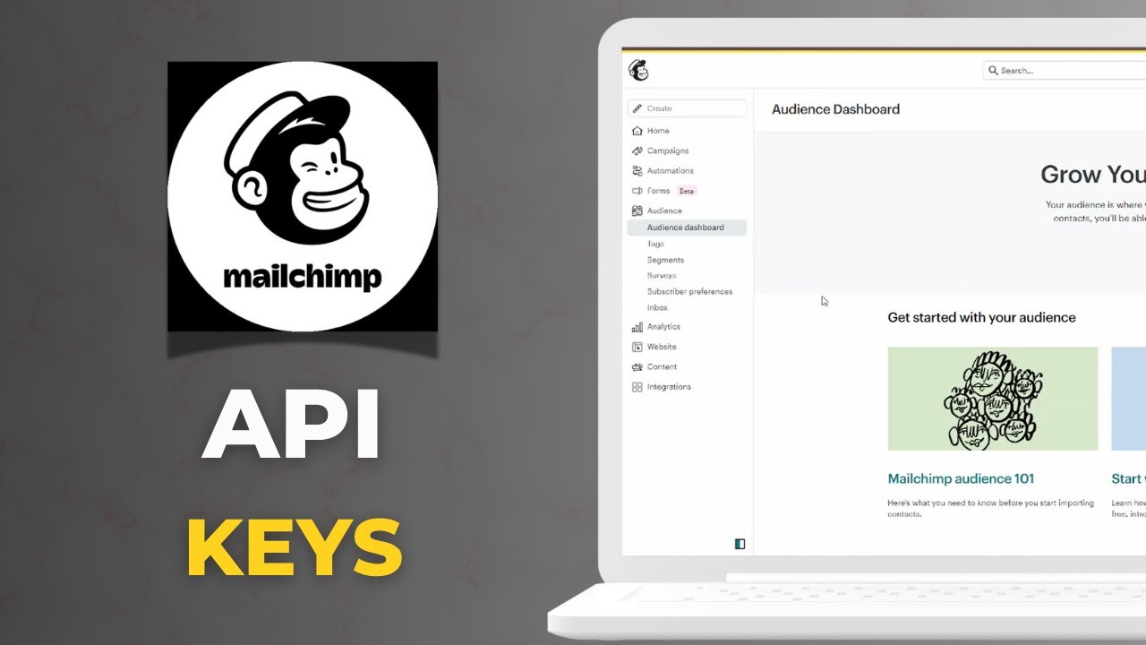 How To Quickly Find Mailchimp Api Keys And List Id - YouTube