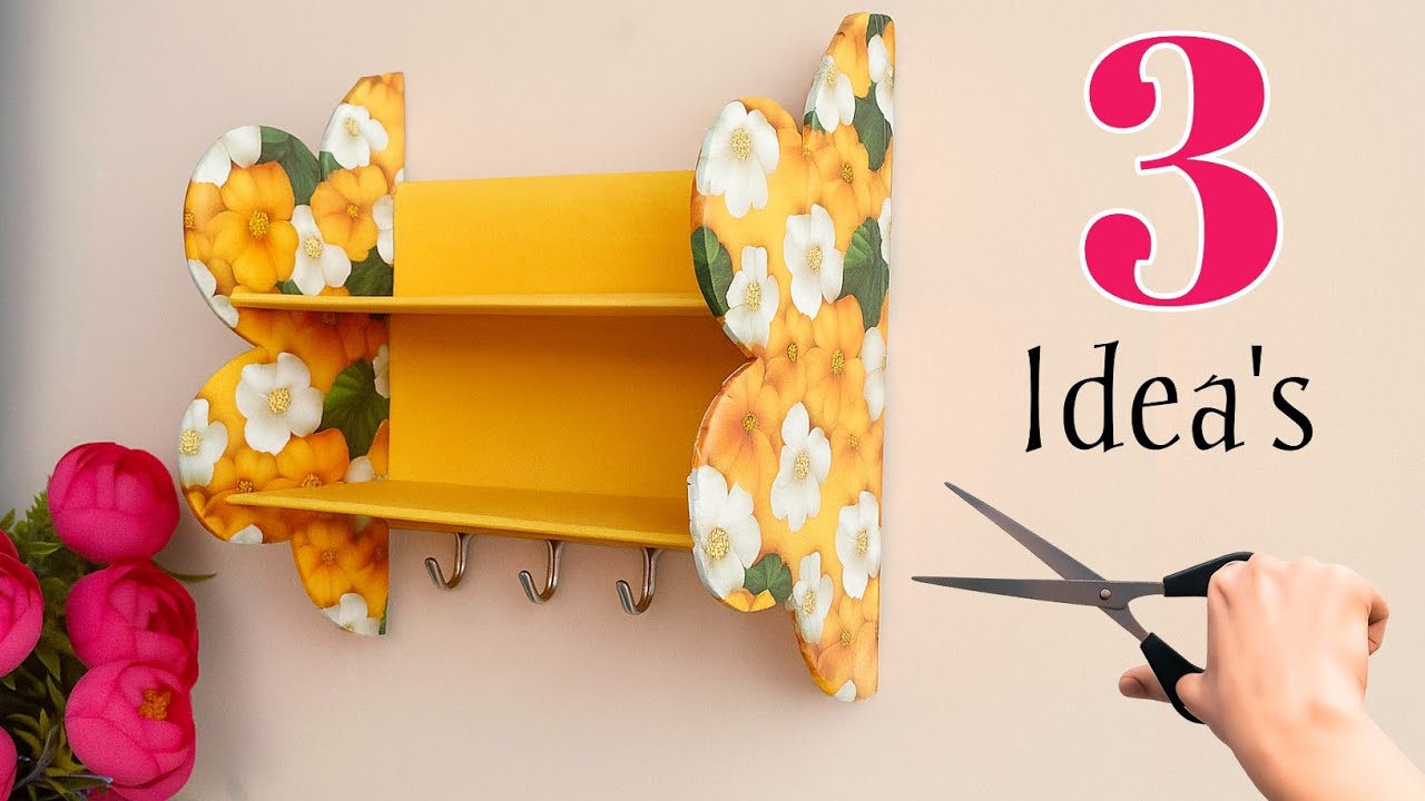 3 Unique and Creative DIY Ideas using Cardboard | Waste material Craft ideas | 