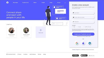 Facebook UI Design by Adobe XD