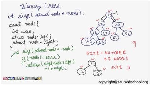 Programming Interview: Data Structures Algorithm: Size of Tree (Count Number of nodes in a Tree)