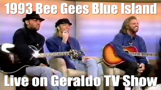 1993 Bee Gees Blue Island Live on Geraldo TV Show, Size Isn&#39;t Everything