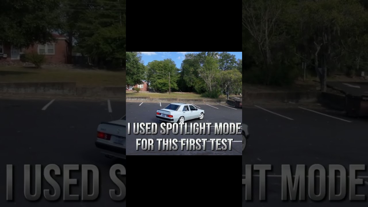 Testing the DJI Neo tracking a vehicle in Spotlight mode! 