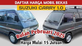 DAFTAR HARGA MOBIL BEKAS SUZUKI CARRY 1.0 MINIBUS, DI BULAN PEBRUARI 2025