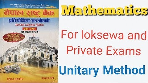 Unitary Method || Requested Question