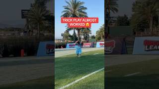 They tried to run a TRICK PLAY… 🤣 #shorts