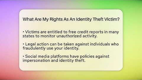 What Are My Rights As An Identity Theft Victim? - Everyday-Networking
