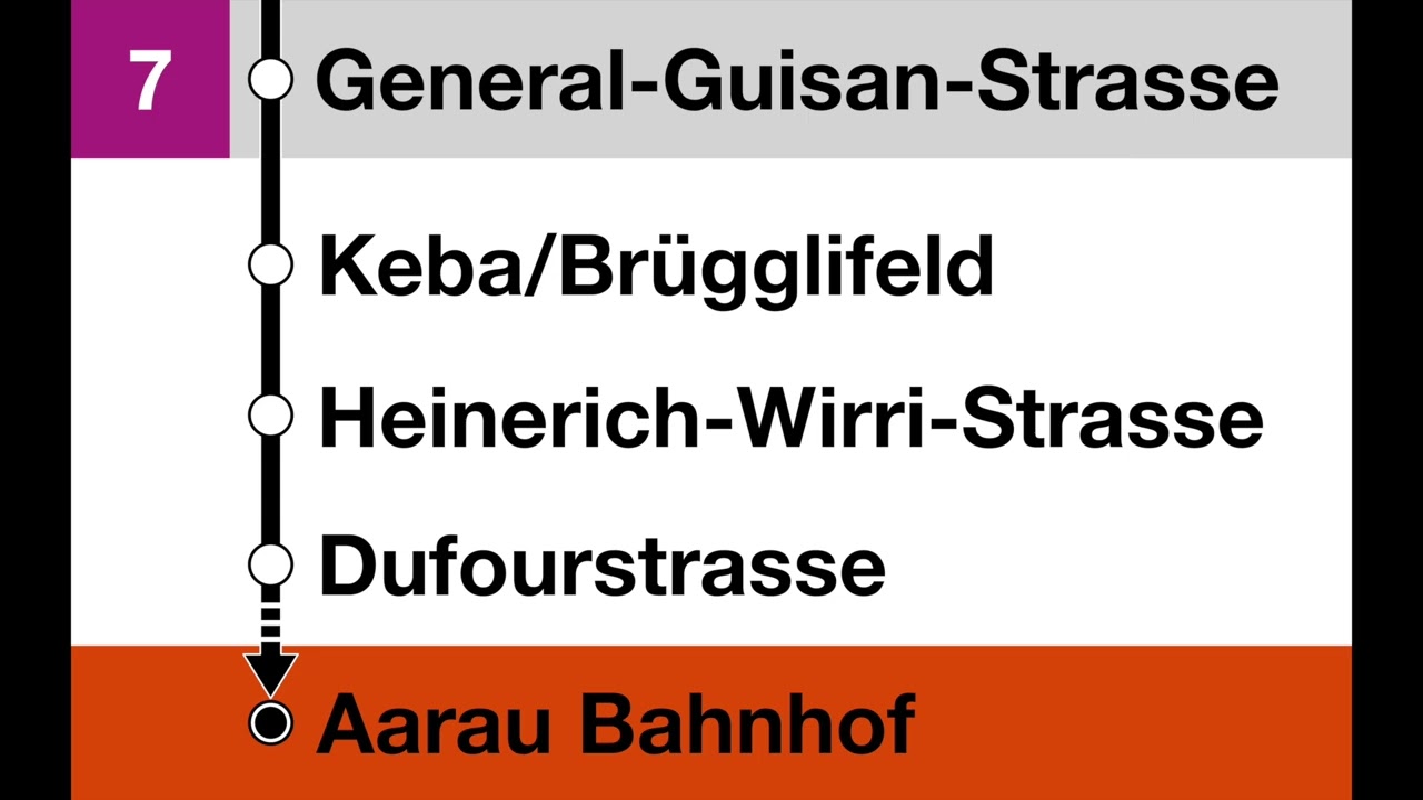 Busaarau Ansagen (BBA) • 7 • Aarau – Zelgli – Goldern – Bahnhof