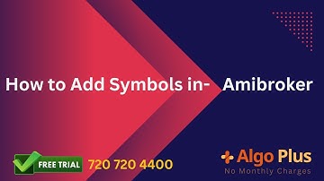 How to add Symbols in Amibroker  Telugu Algo