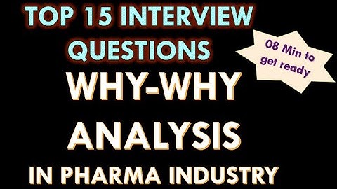 Why why analysis l 5 why analysis l Root cause analysis in Pharmaceutical industry