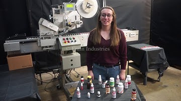 Label-Aire Inc. Model 3111, Automatic pressure sensitive wrap labeler