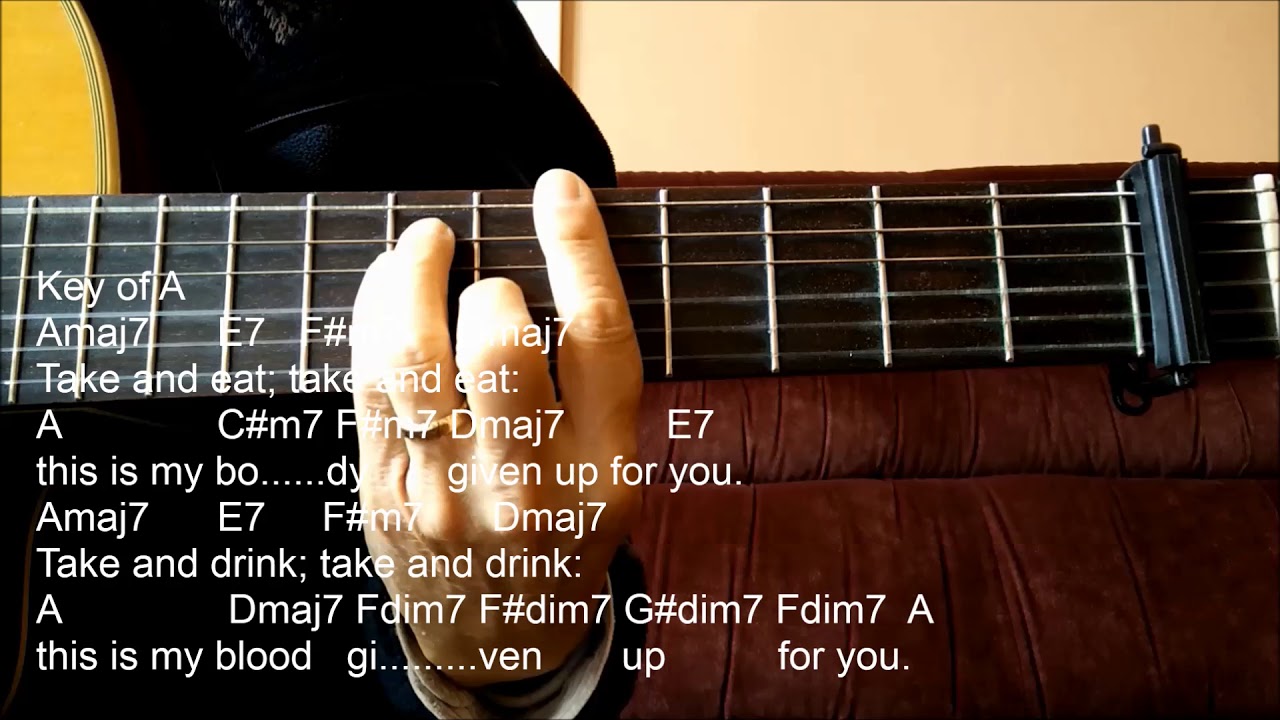 Catholic Hymn Guitar Solo Take And Eat Michael Joncas YouTube Catholic hymn guitar solo take and eat michael joncas youtube