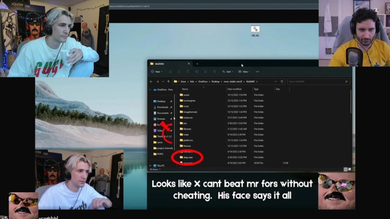 xQc gets exposed for Cheating in Minecraft