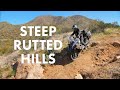 How To Ride Down STEEP RUTTED HILLS & Trails on an Adventure Bike - Full Lesson