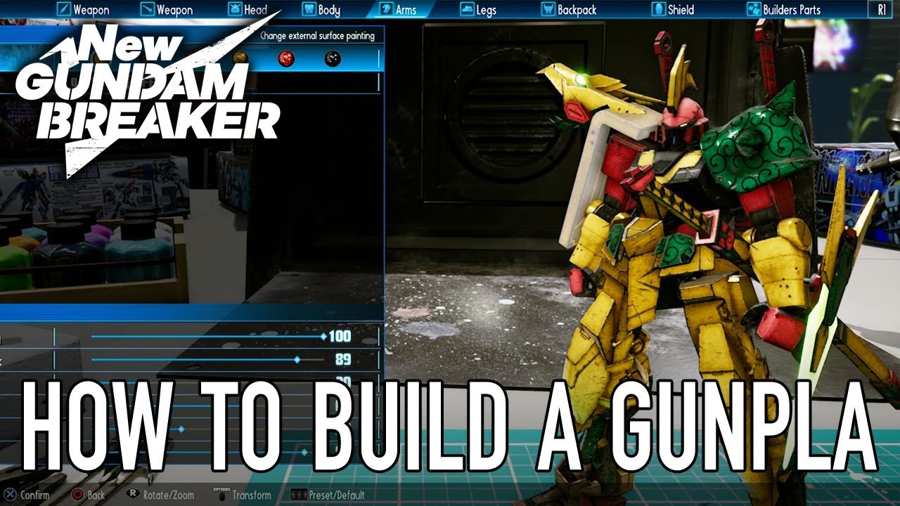 New Gundam Breaker Ps4 Pc How To Build A Gunpla Gameplay Video Youtube