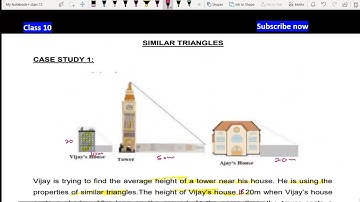 Vijay is trying to find the average height of a tower near his house | Case Study Triangles | Maths