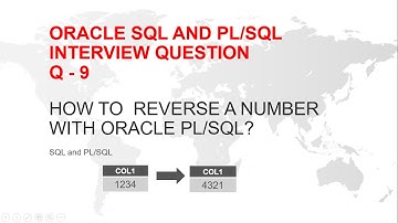 How to reverse a number | Oracle plsql Interview Question