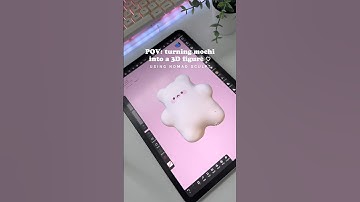 3D sculpting on my iPad for the first time 🐻‍❄️💗 #3dart #3dsculpting #ipadart #nomadsculpt