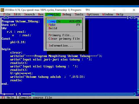 Program Sederhana Turbo Pascal