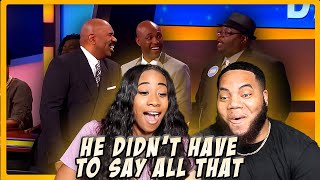 SEXY STEVE HARVEY Questions & Answers On FAMILY FEUD USA - (REACTION)