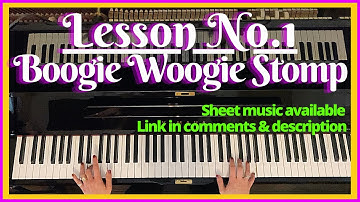 How to play Boogie Woogie Stomp. Really easy to follow tutorial. Sheet music available.
