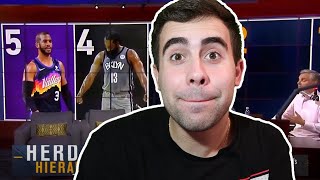 REACTING TO COLIN COWHERD'S TOP 5 NBA PLAYERS UNDER THE MOST PRESSURE!