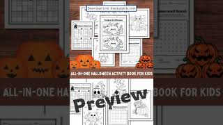 All in One Halloween Activity Book for Kids