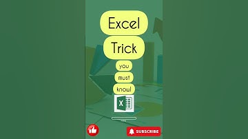 Excel trick for data analyst #excel #viralshort #interview #msoffice #viral #businessanalyst #tips