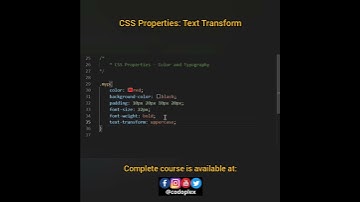 CSS Properties - Text Transform
