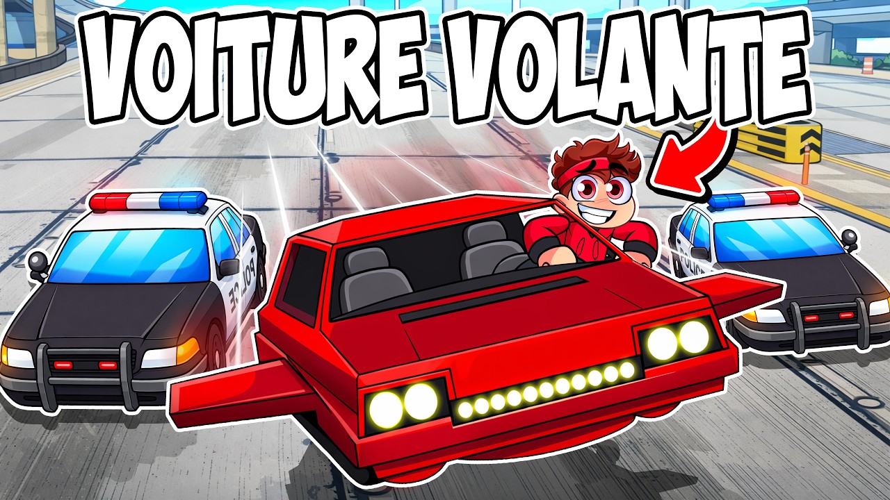 Je deviens chauffeur de fuite grâce à une VOITURE VOLANTE sur GTA V !