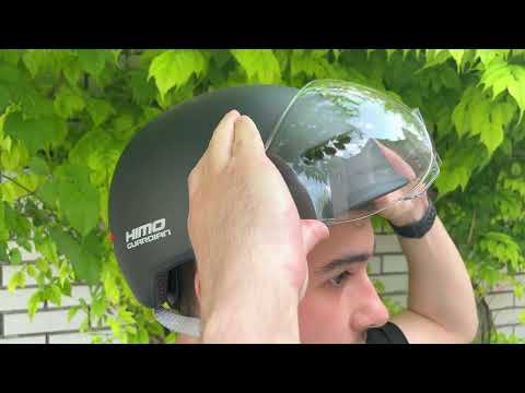 Велосипедний шолом з візором Xiaomi HIMO K1M (M/L 57-61см) White, видео 1