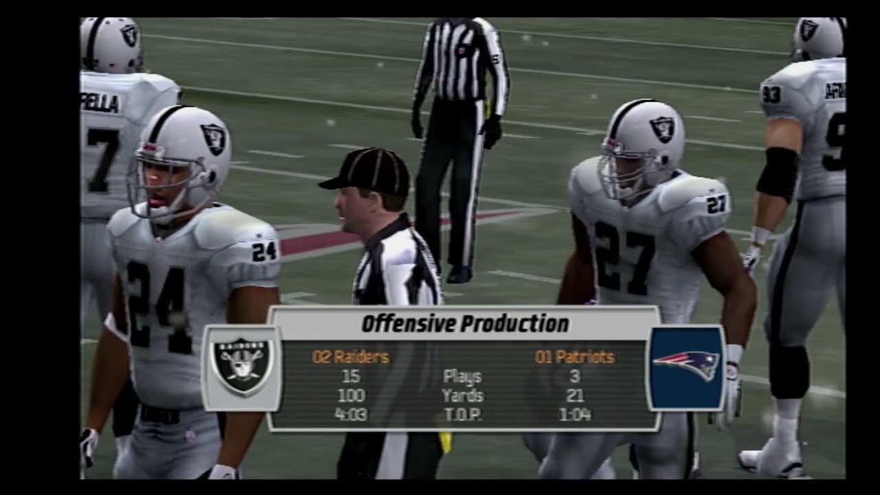 Madden nfl 07 historical teams gameplay ps2 2002 oakland raiders vs