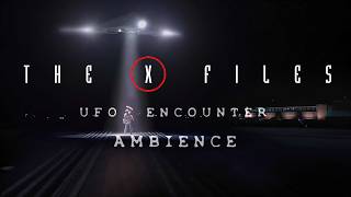 X-Files UFO Encounter Ambience | Calm Night Soundscape Relaxing Original Soundtrack Wind White Noise