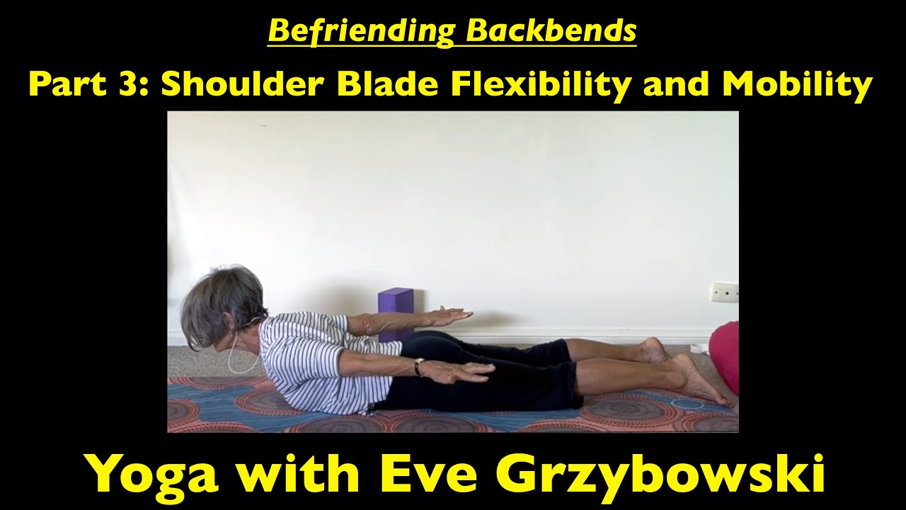 Befriending Backbends.  Part 3: Shoulder blade flexibility and strength.