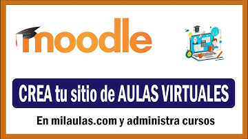 Cómo CREAR un curso virtual en MOODLE en Milaulas - #1