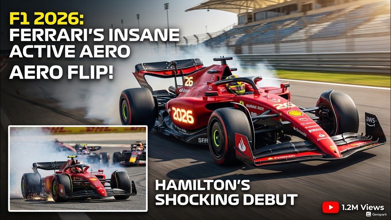 Ferrari's 180° Flipping Rear Wing SHOCKS the Paddock – Plus Explosive ...