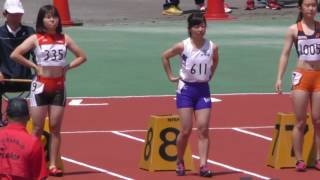 20170519群馬県高校総体陸上女子100m準決勝3組