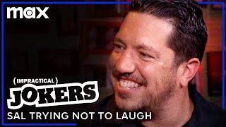 9 Straight Minutes of Sal Trying Not To Laugh | Impractical Jokers | Max