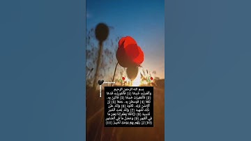 القرآن الكريم ❤️ سورة العاديات ❤️✨🥀❤️ #اكتب_شي_تؤجر_عليه