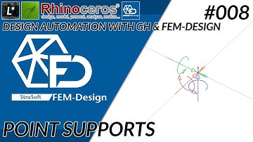 008 Point Supports - FEM-design automation explained - GH1 - Rhino 8 - FEM-design