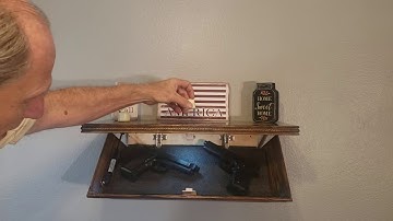 Hide It Well Floating Shelf with Drop Down Compartment