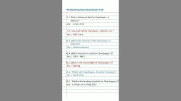 most important questions chandrayaan-3