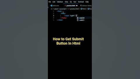 💥 Html Me Submit Button Kaise Banaye💥 💥How To Gett Submit Button In  Html💥