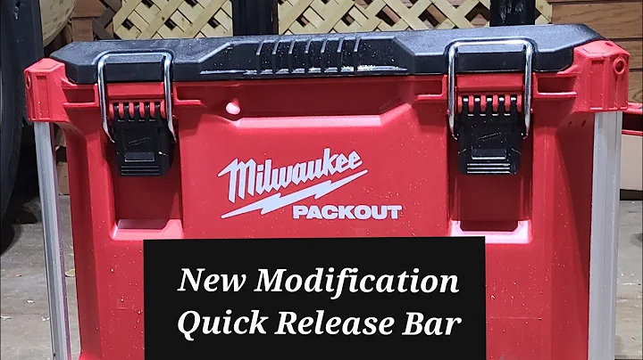 Milwaukee Packout Quick release bar installation #milwaukee